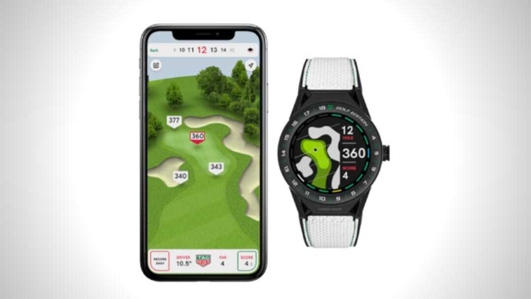 Jogue golfe com o TAG Heuer Connected, Suporte aplicativo Golf